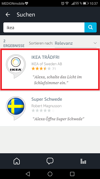 Schritt 3: Ikea Trådfri Alexa