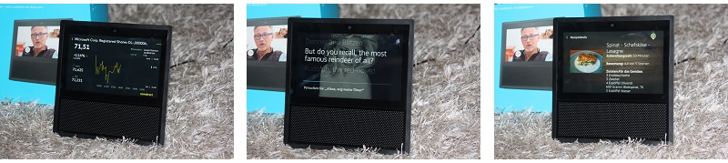 Amazon Echo Show Bildschirm Anzeige
