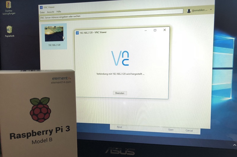 Raspberry Pi via VNC fernsteuern