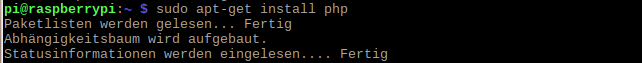 Raspberry Pi: PHP installieren