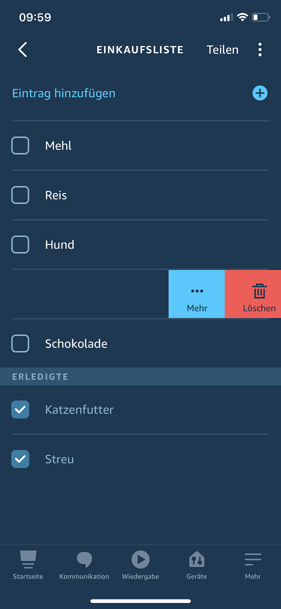 Alexa Einkaufliste. Anleitungen erstellen. drucken. löschen. verwalten.