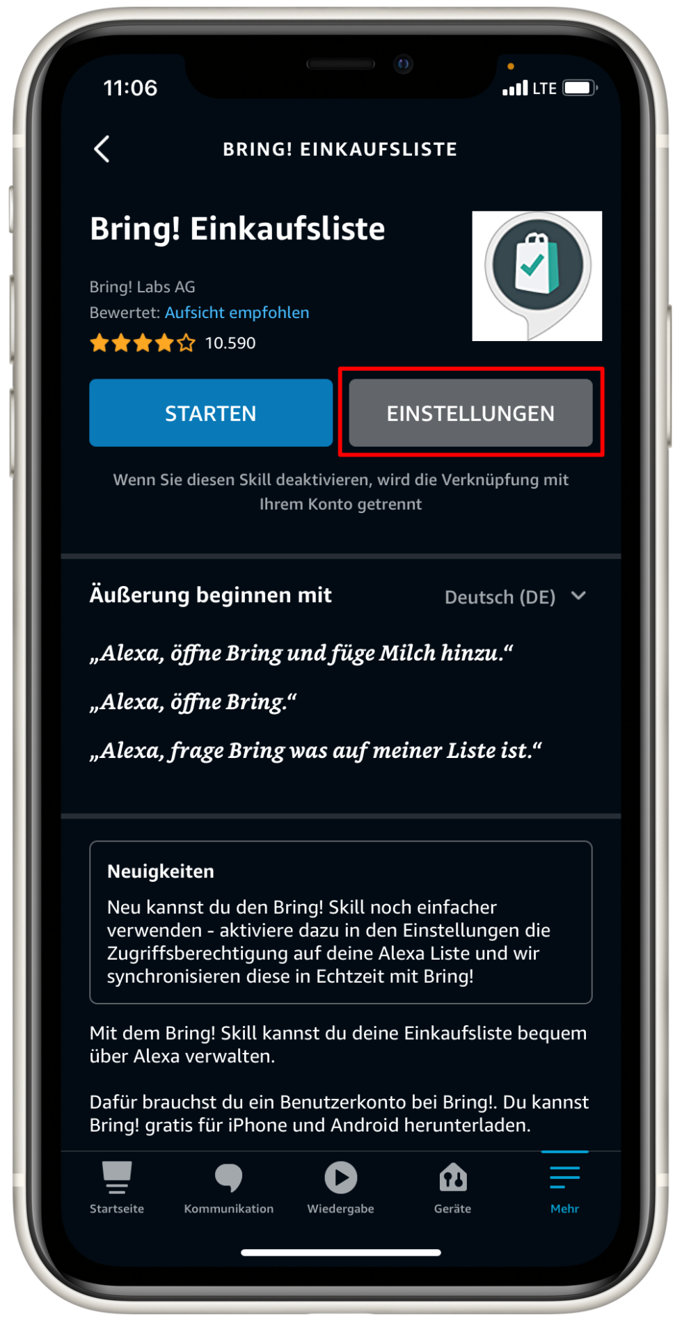 Bring! mit Alexa verbinden. Bring! Alexa Befehle. Alles zum Skill.